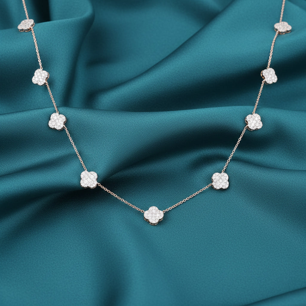 Nayra Diamond Station Necklace