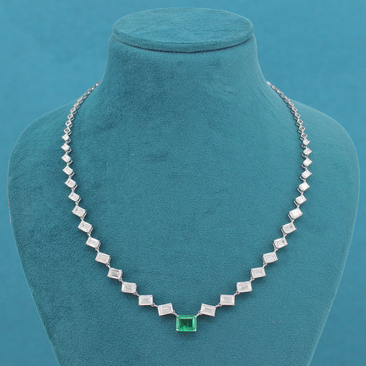 Evania Diamond Single Line Necklace