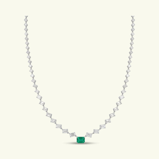 Evania Diamond Single Line Necklace
