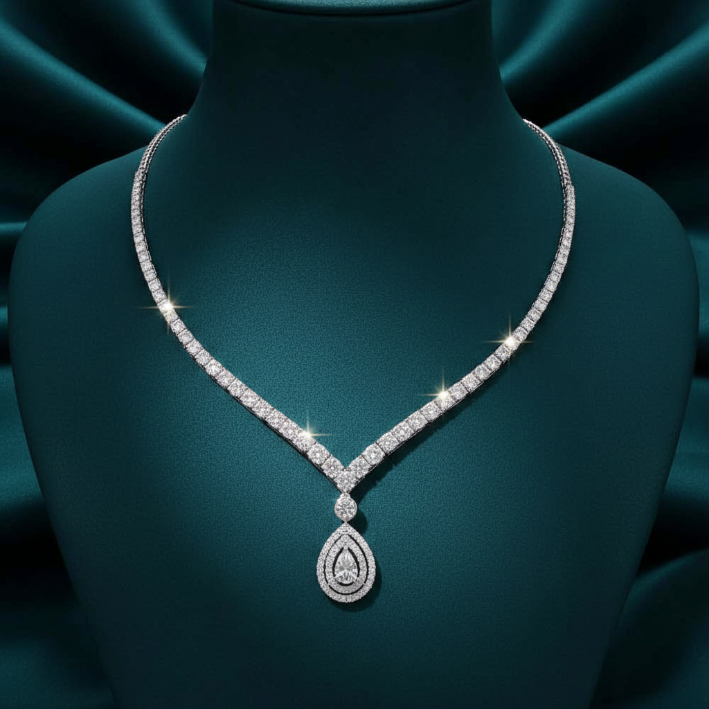 Inaya Diamond Single Line Necklace