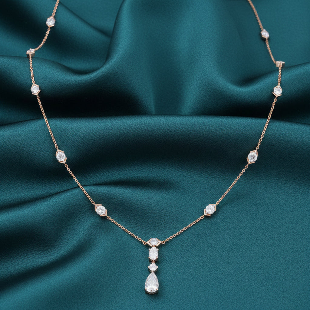 Amira Diamond Single Line Necklace