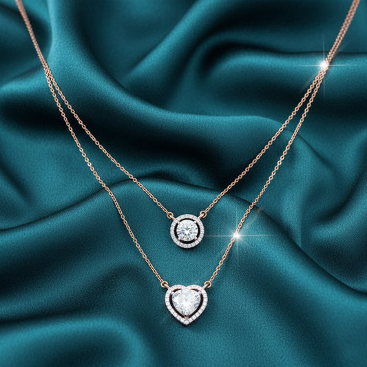 Arzya Lovestruck Diamond Multi-Layered Necklace