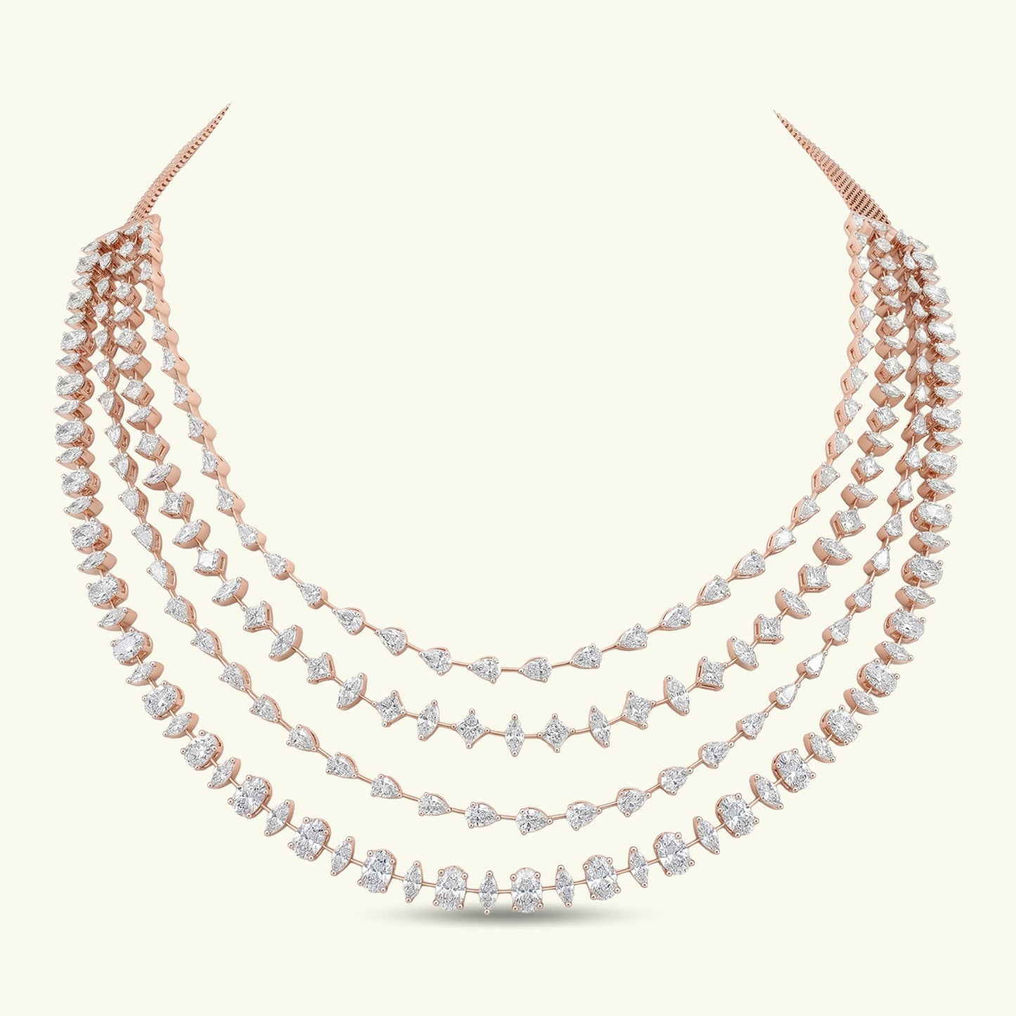 Selvinar Arc Diamond Necklace