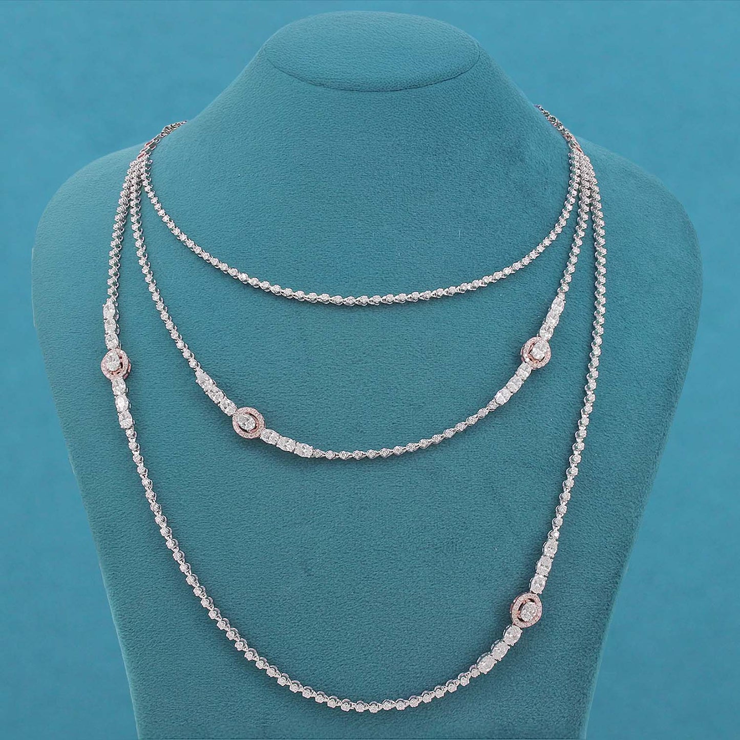 Yuvika Diamond Multi-Layered Necklace