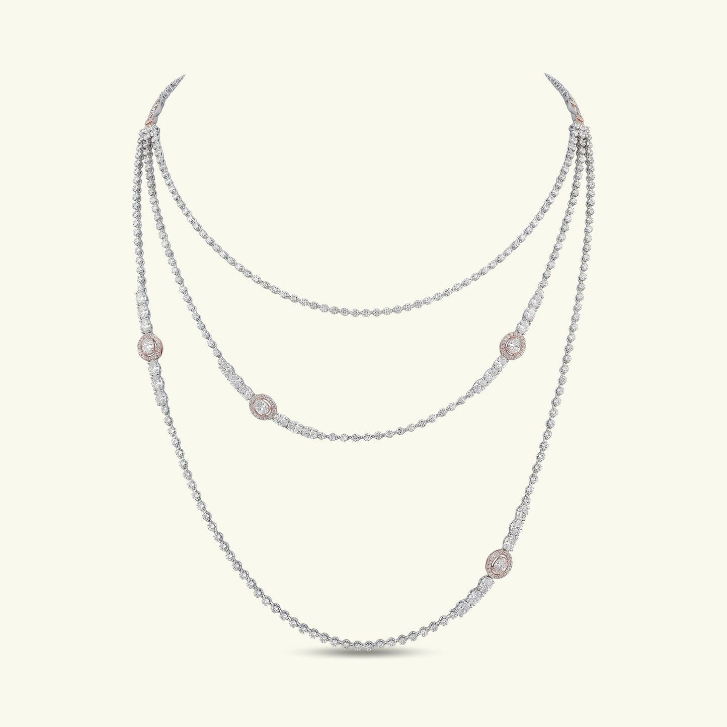 Yuvika Diamond Multi-Layered Necklace