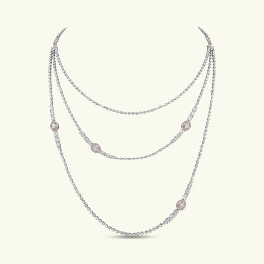 Yuvika Diamond Multi-Layered Necklace