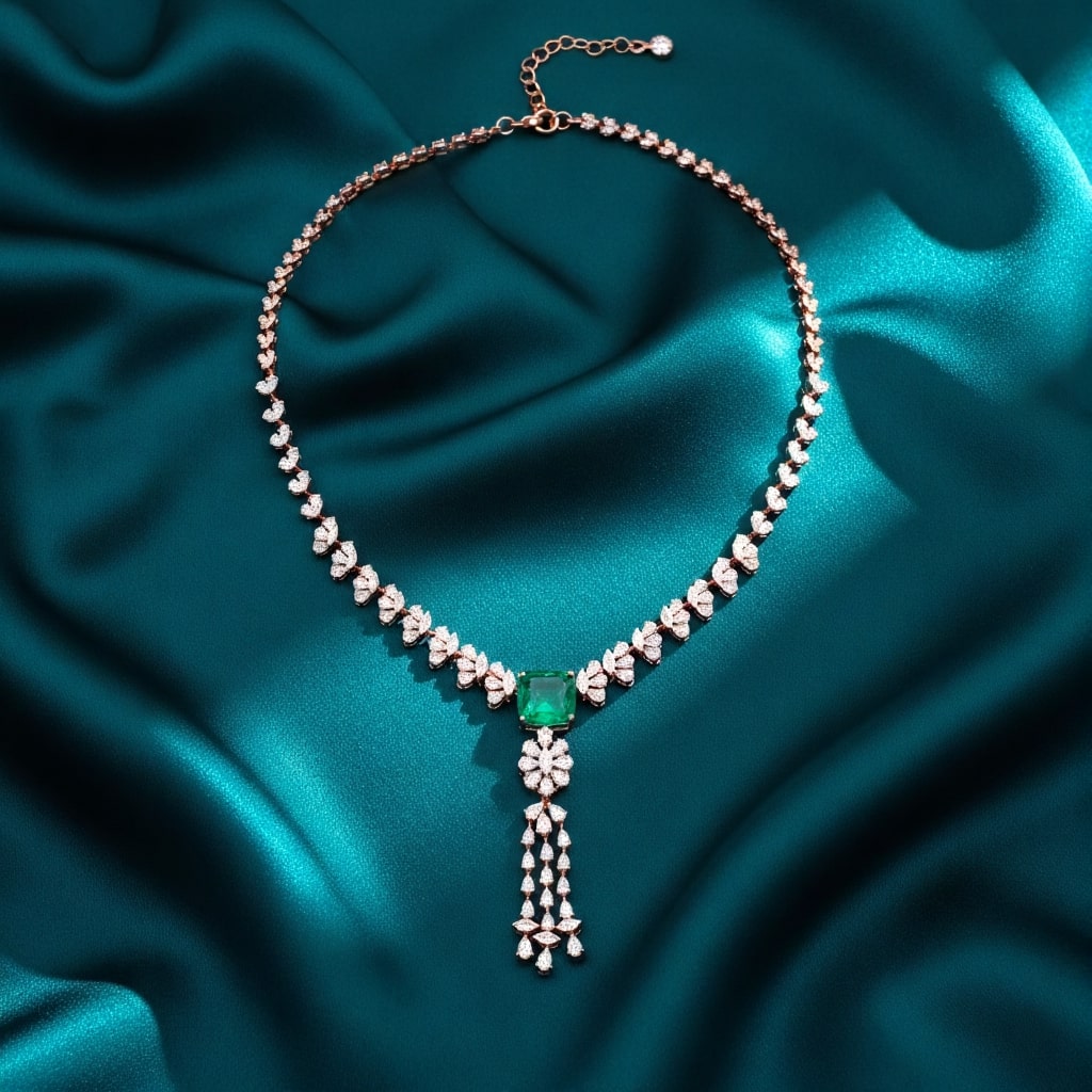 Revya Diamond Lariat Necklace