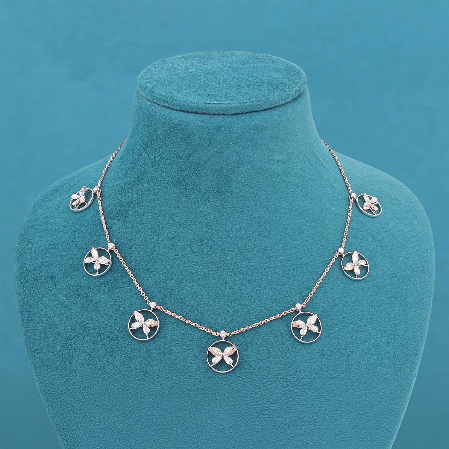 Zenya Icon Diamond Station Necklace