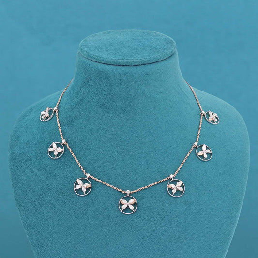 Zenya Icon Diamond Station Necklace