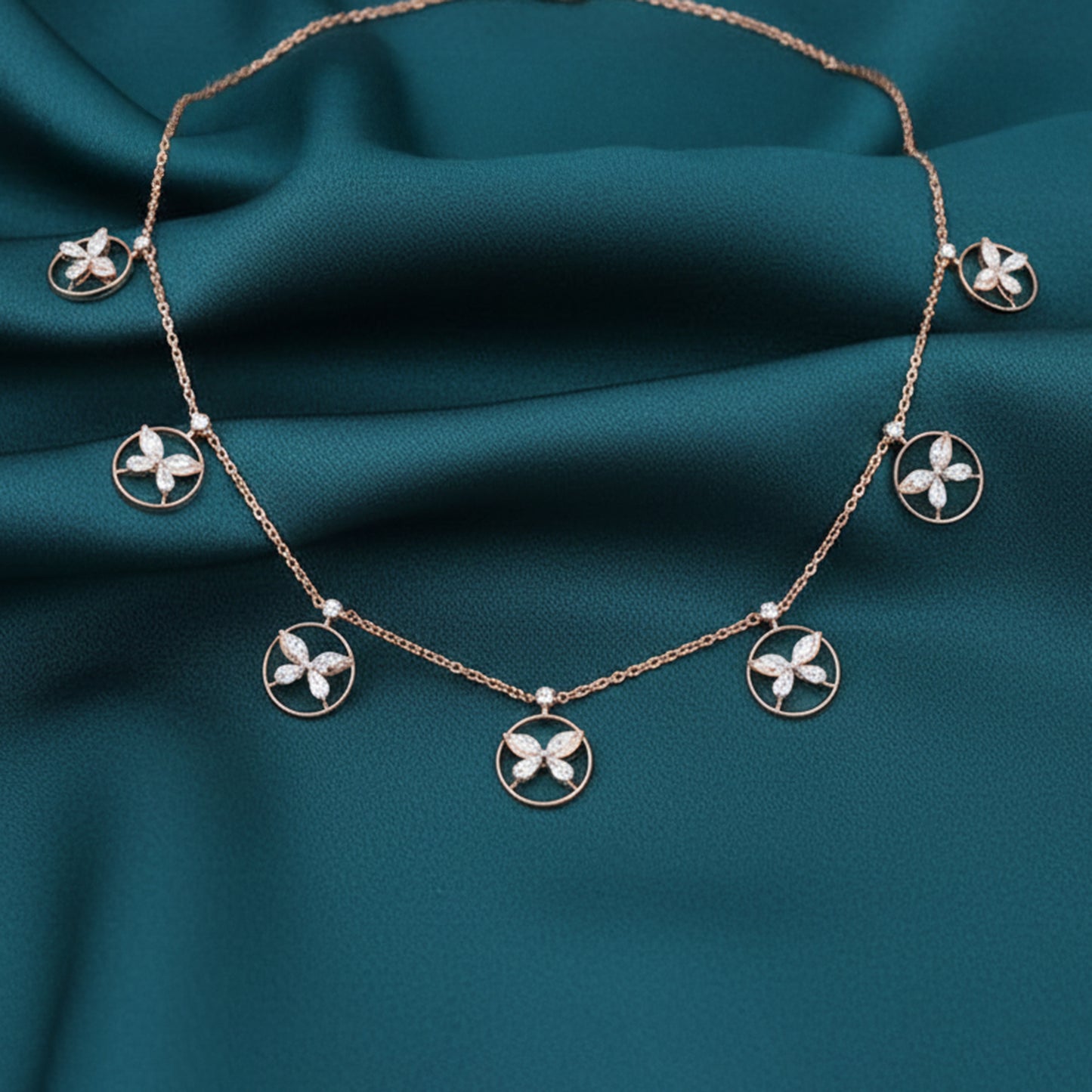 Zenya Icon Diamond Station Necklace