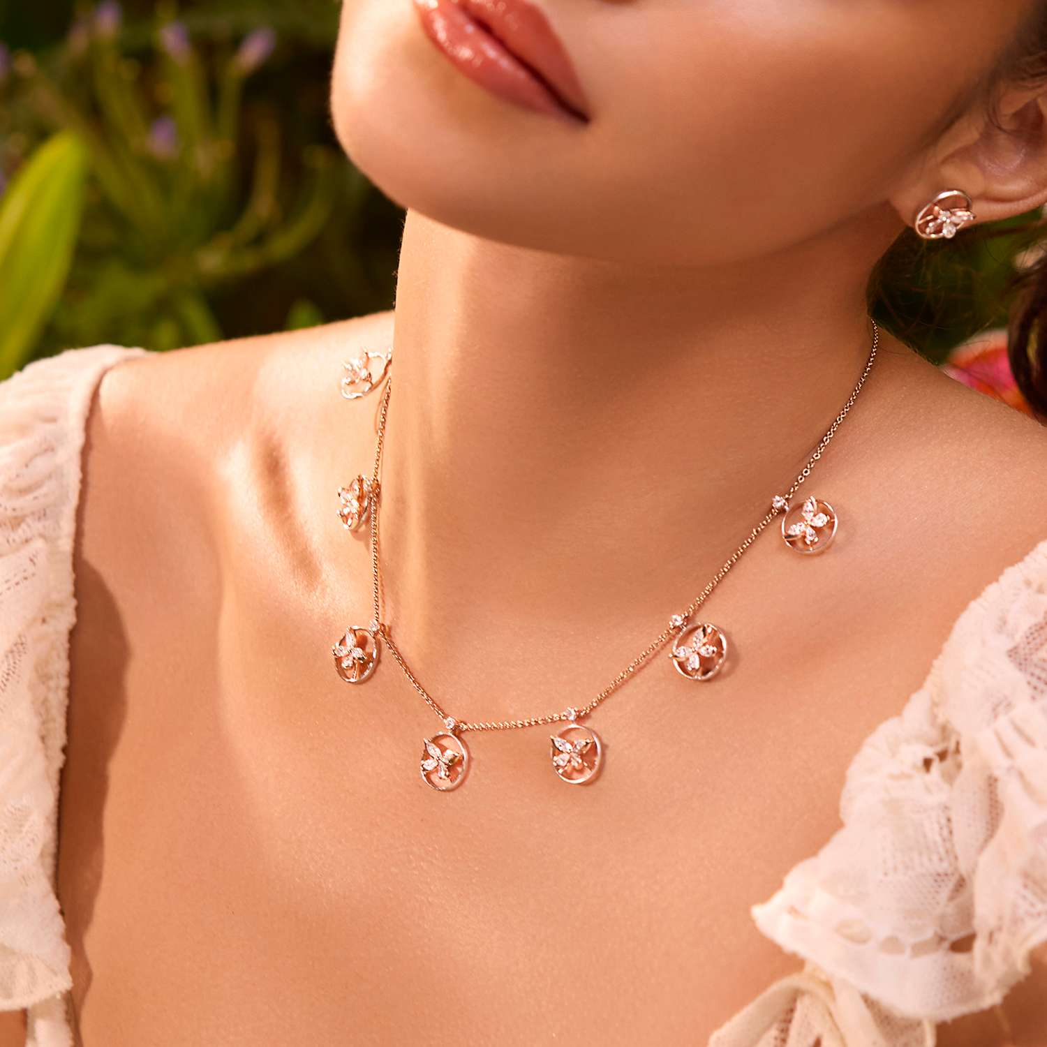 Zenya Icon Diamond Station Necklace