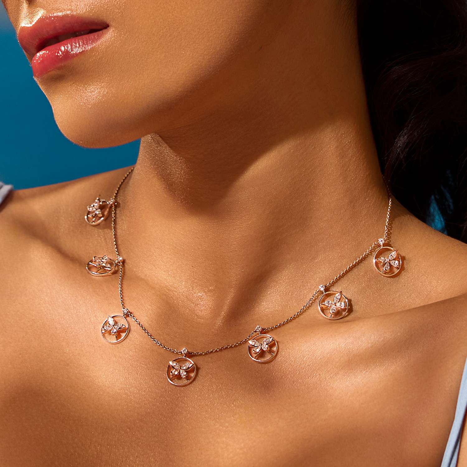 Zenya Icon Diamond Station Necklace