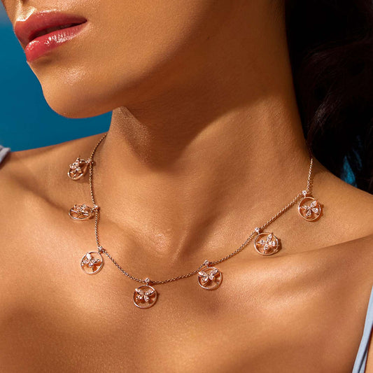 Zenya Icon Diamond Station Necklace