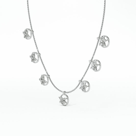 Zenya Icon Diamond Station Necklace