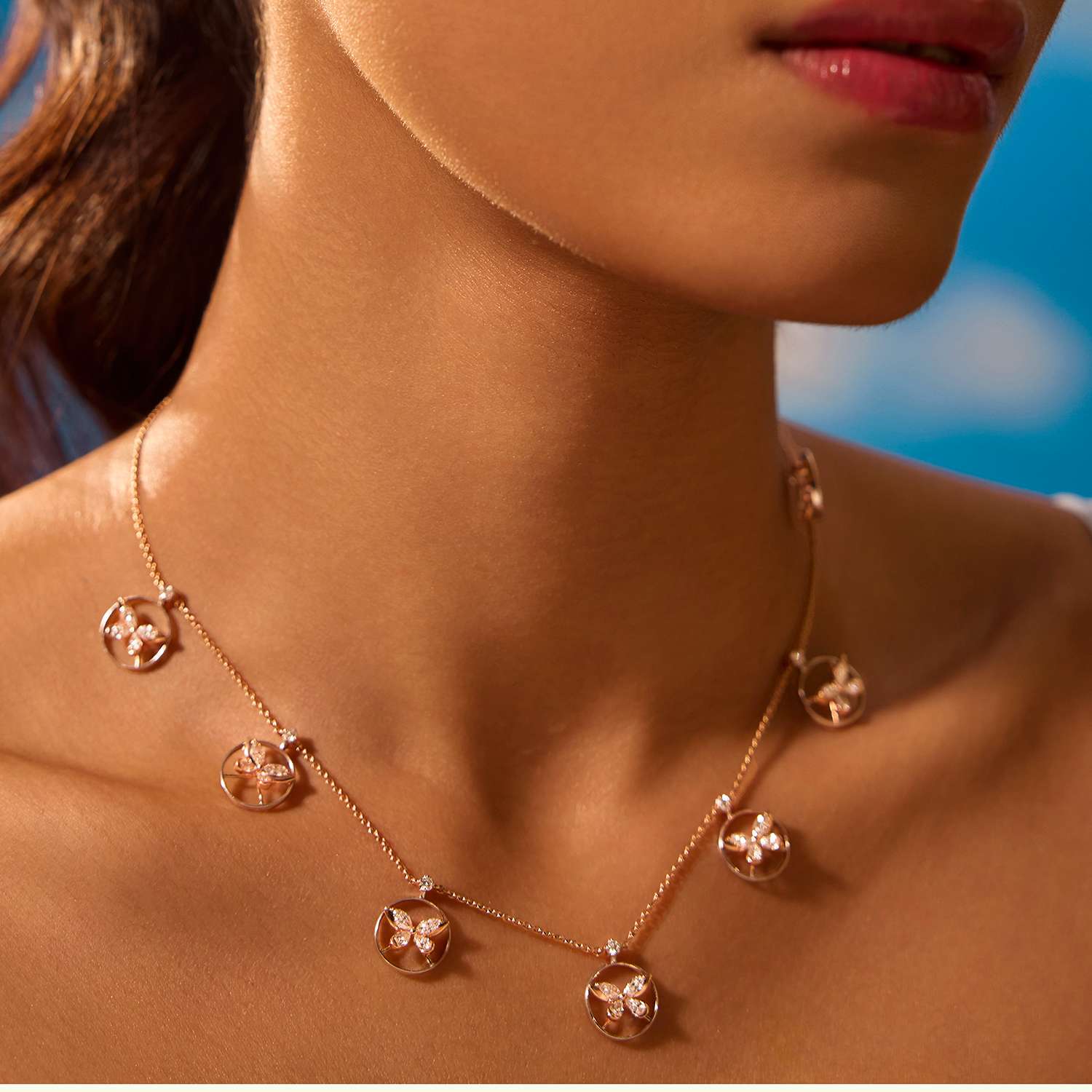 Zenya Icon Diamond Station Necklace