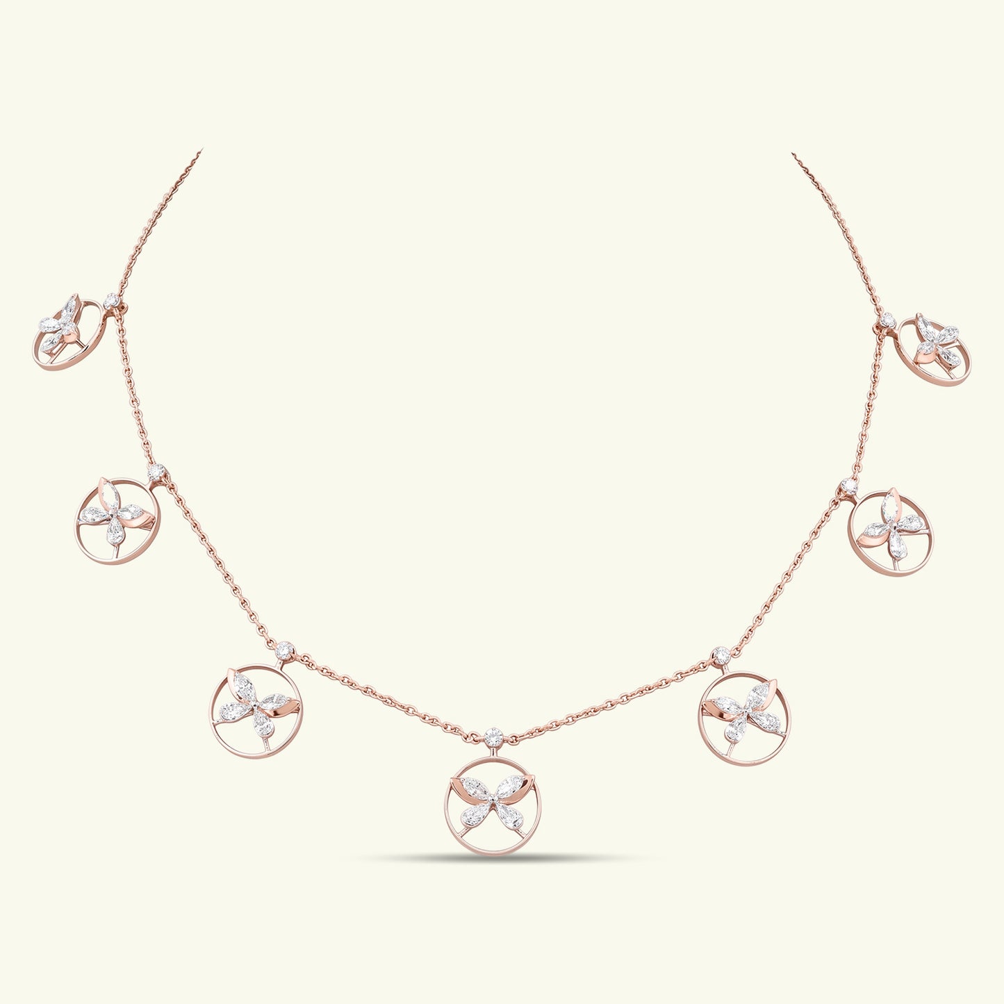 Zenya Icon Diamond Station Necklace