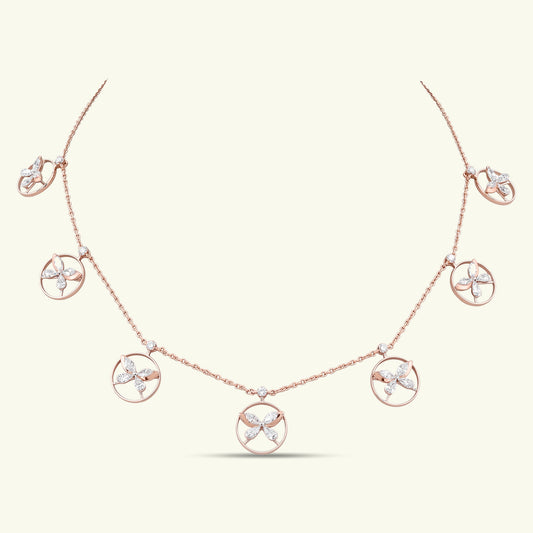 Zenya Icon Diamond Station Necklace