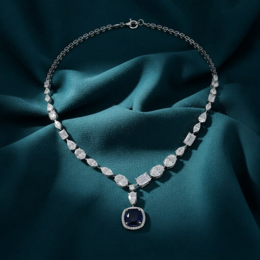 Taara Diamond Single Line Necklace