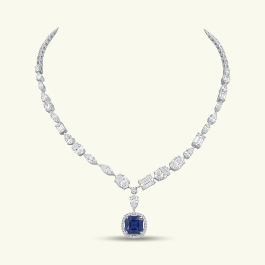 Taara Diamond Single Line Necklace