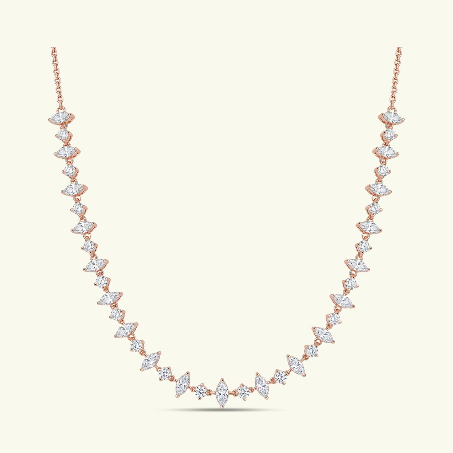 Ravina Diamond Single Line Necklace