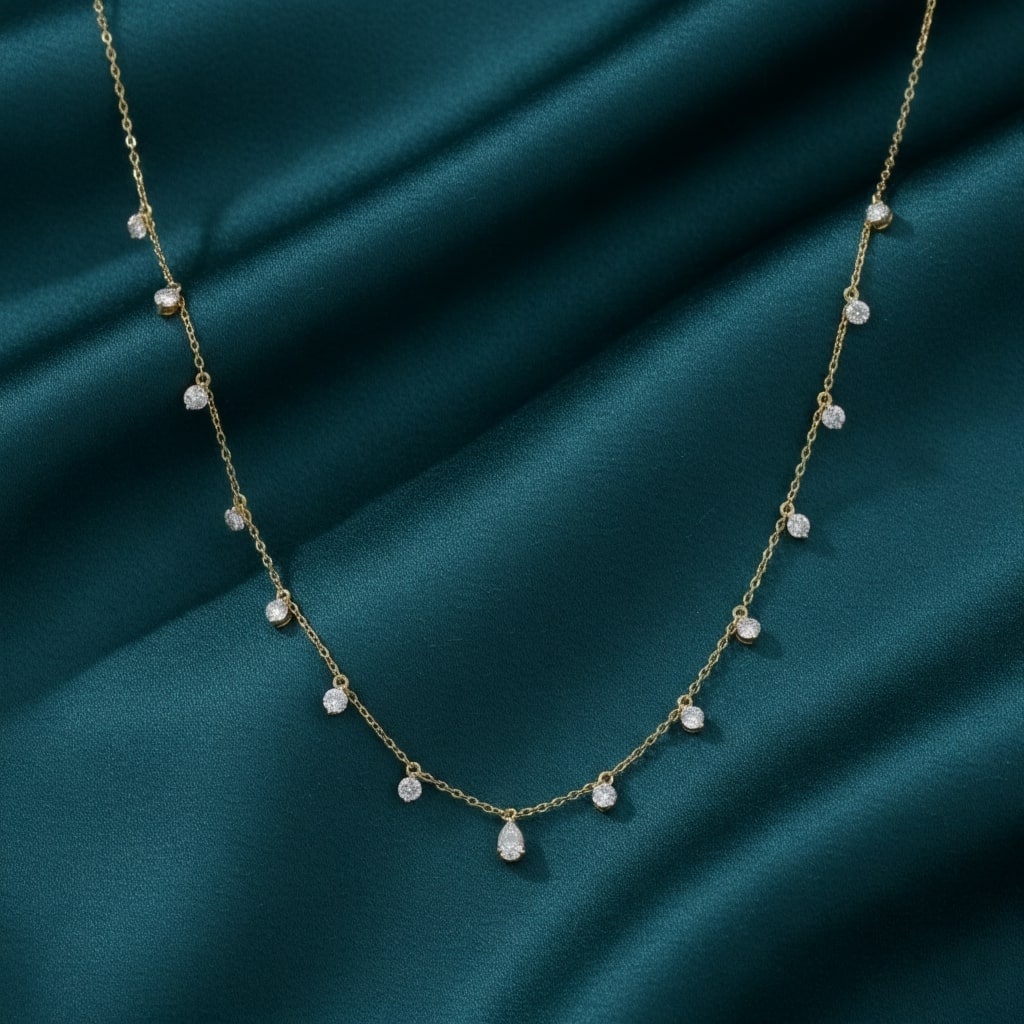 Selandra Line Diamond Necklace