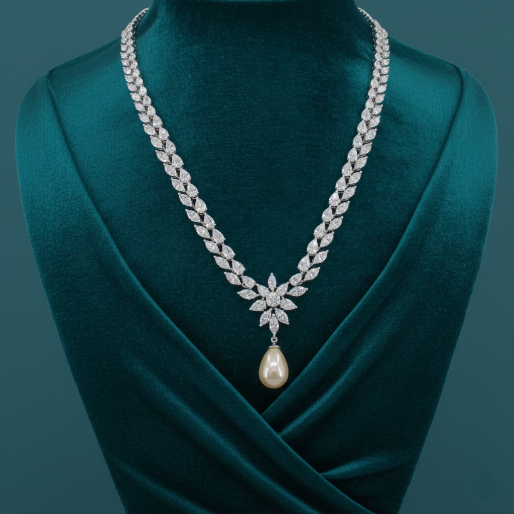 Thalissa Arc Diamond Necklace