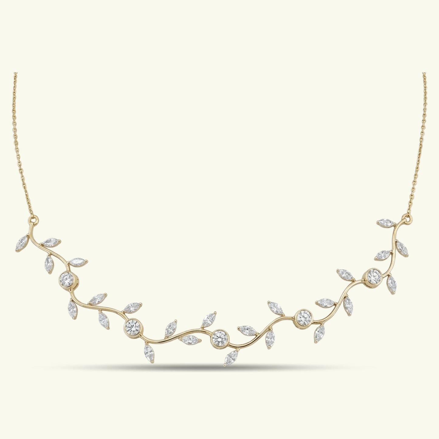  Sylvara Vine Diamond Necklace 