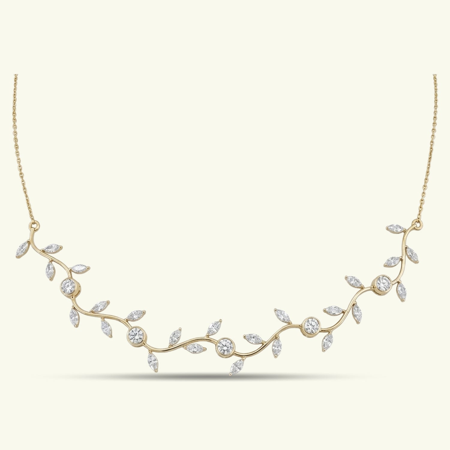  Sylvara Vine Diamond Necklace 