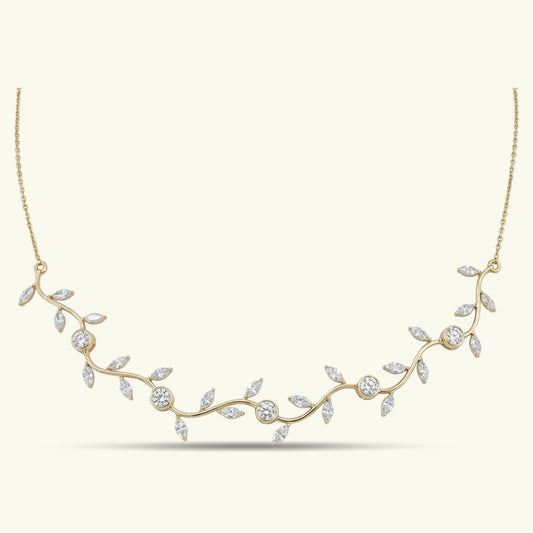  Sylvara Vine Diamond Necklace 
