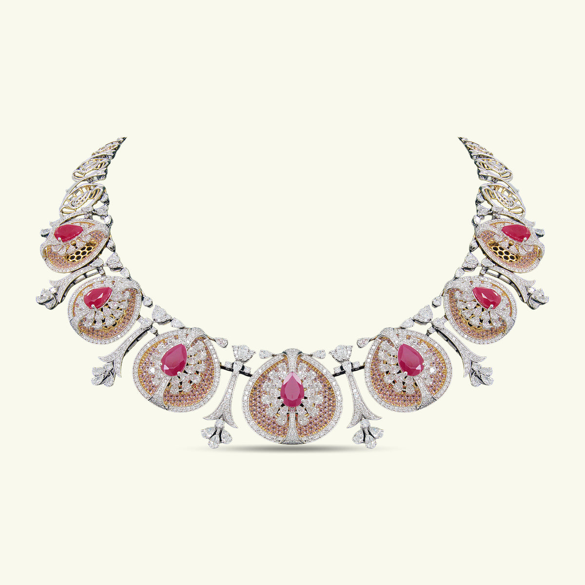Gulnaar Ruby Diamond Necklace