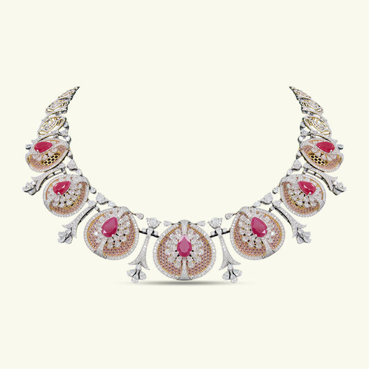 Gulnaar Ruby Diamond Necklace