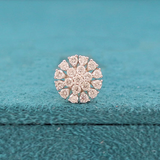 Elvia Floral Diamond Nose Pin