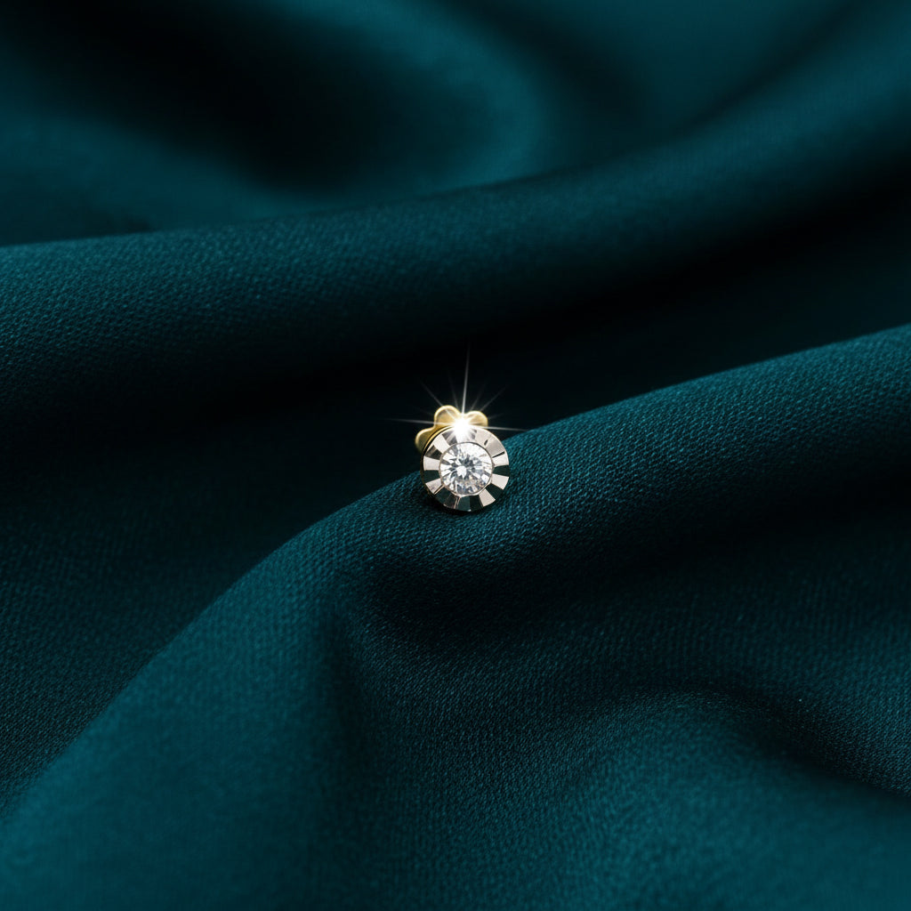 Asha Solitaire Diamond Nose Pin