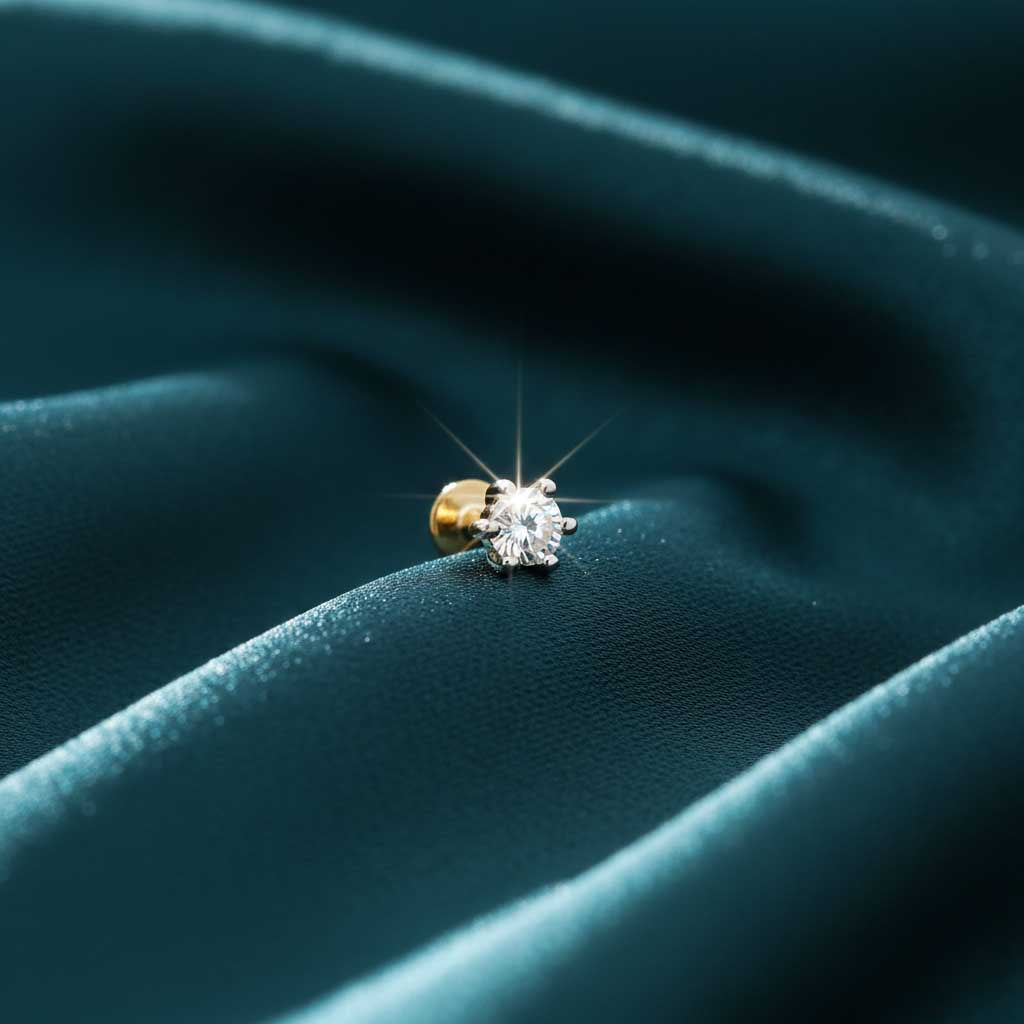 Sayla Solitaire Diamond Nose Pin