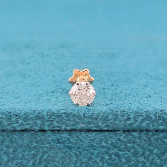Taruni Solitaire Diamond Nose Pin