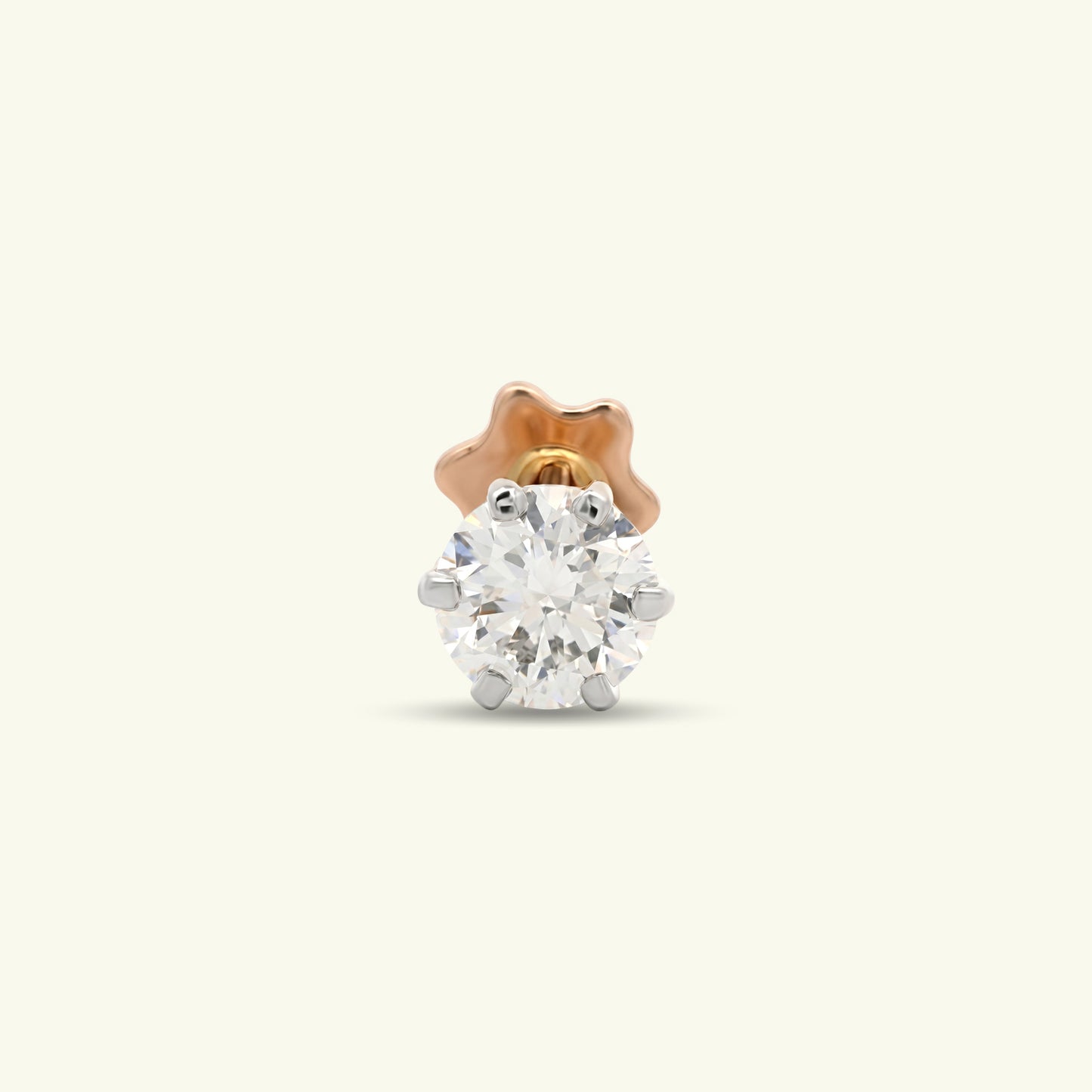 Taruni Solitaire Diamond Nose Pin