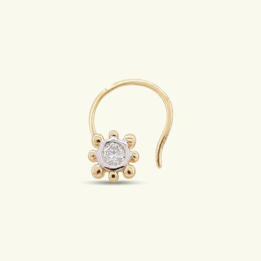Nimya Solitaire Diamond Nose Pin