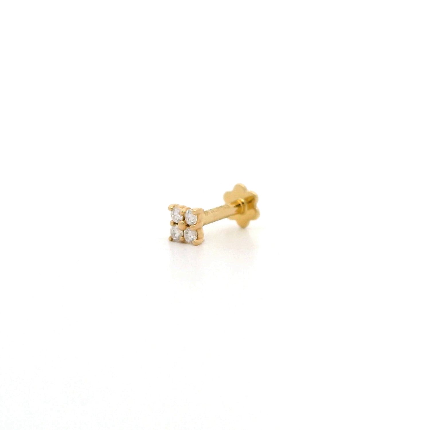 Liora Floral Diamond Nose Pin