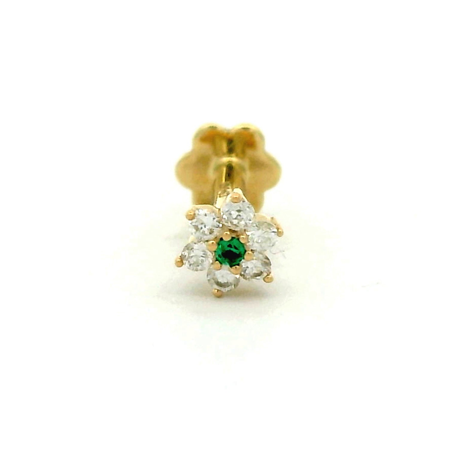Irya Floral Diamond Nose Pin