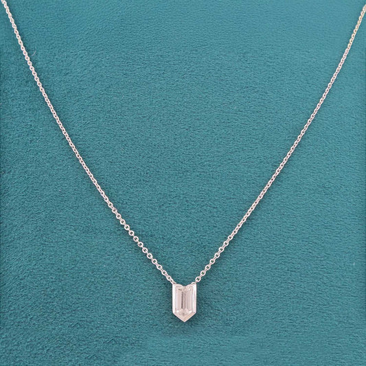 Evara Solitaire Diamond Pendant and Chain