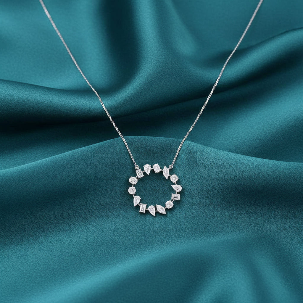 Nareen Arch Diamond Pendant and Chain
