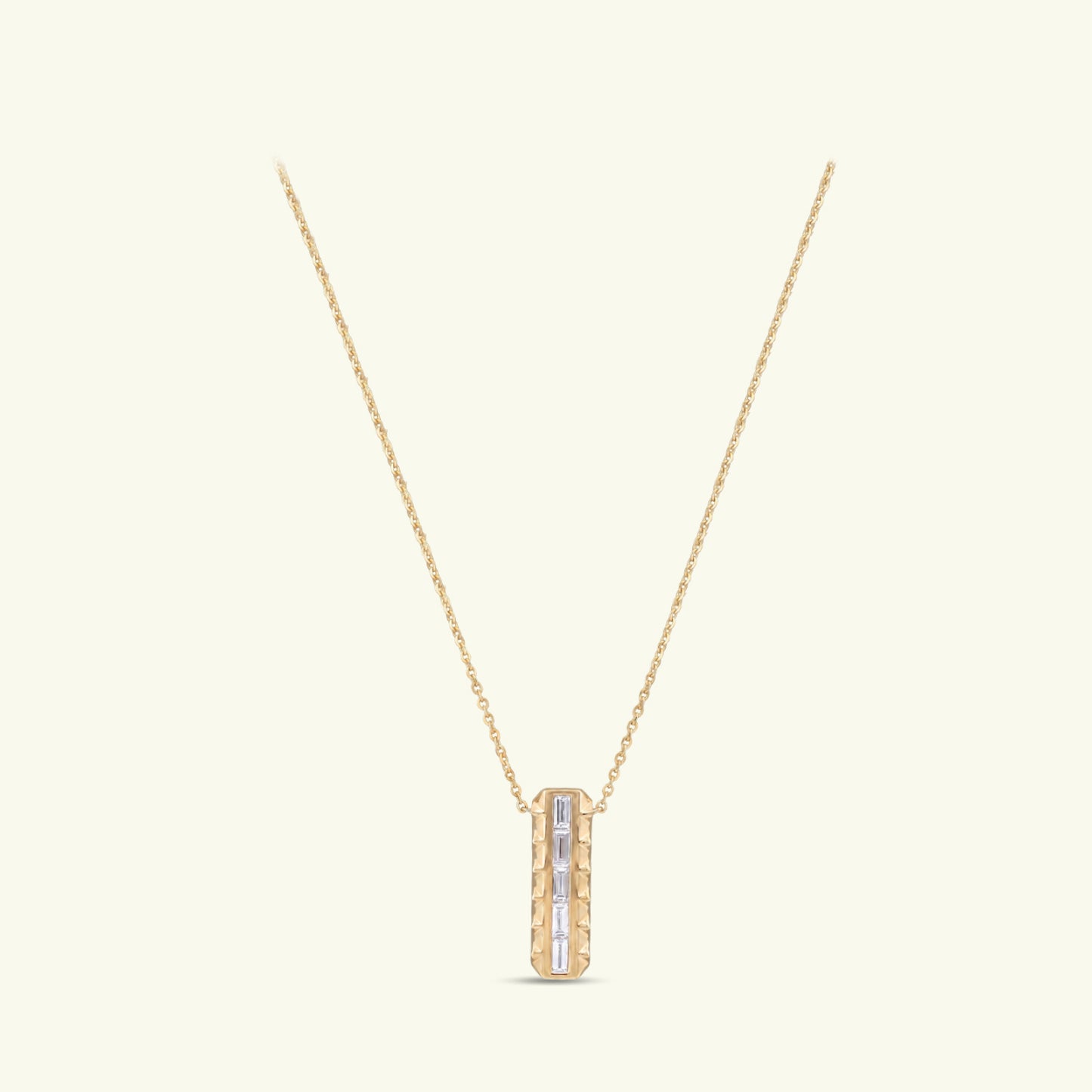 Alvian Gleam Diamond Pendant and Chain