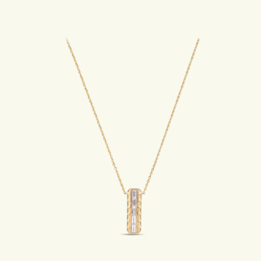 Alvian Gleam Diamond Pendant and Chain