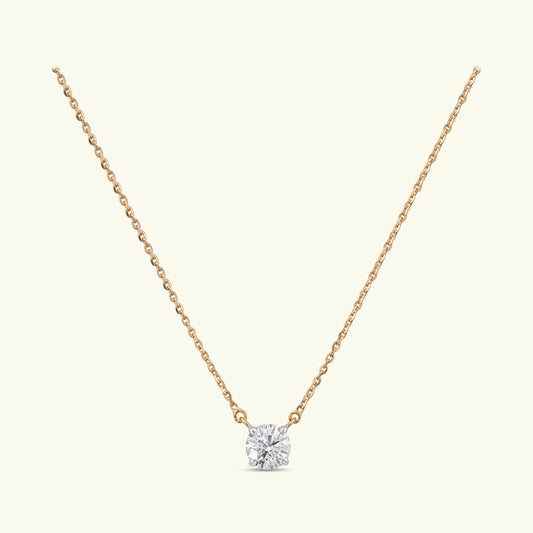 Lurien Flame Solitaire Pendant and Chain