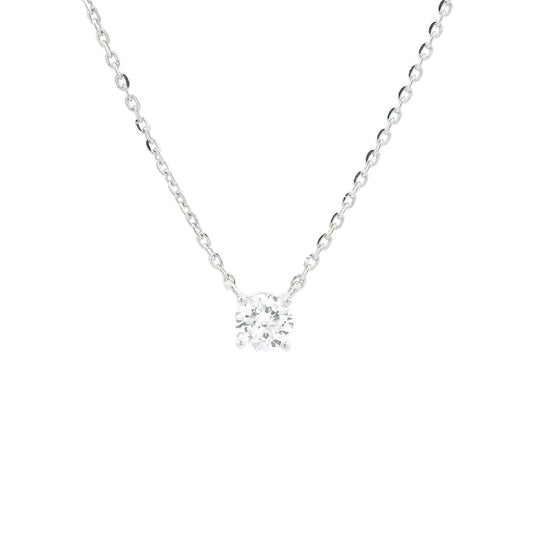 Ellara Solitaire Diamond Pendant and Chain