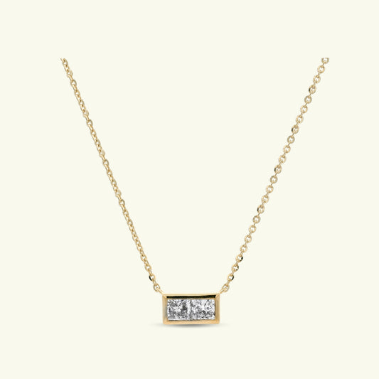 Aylen Arc Diamond Pendant and Chain