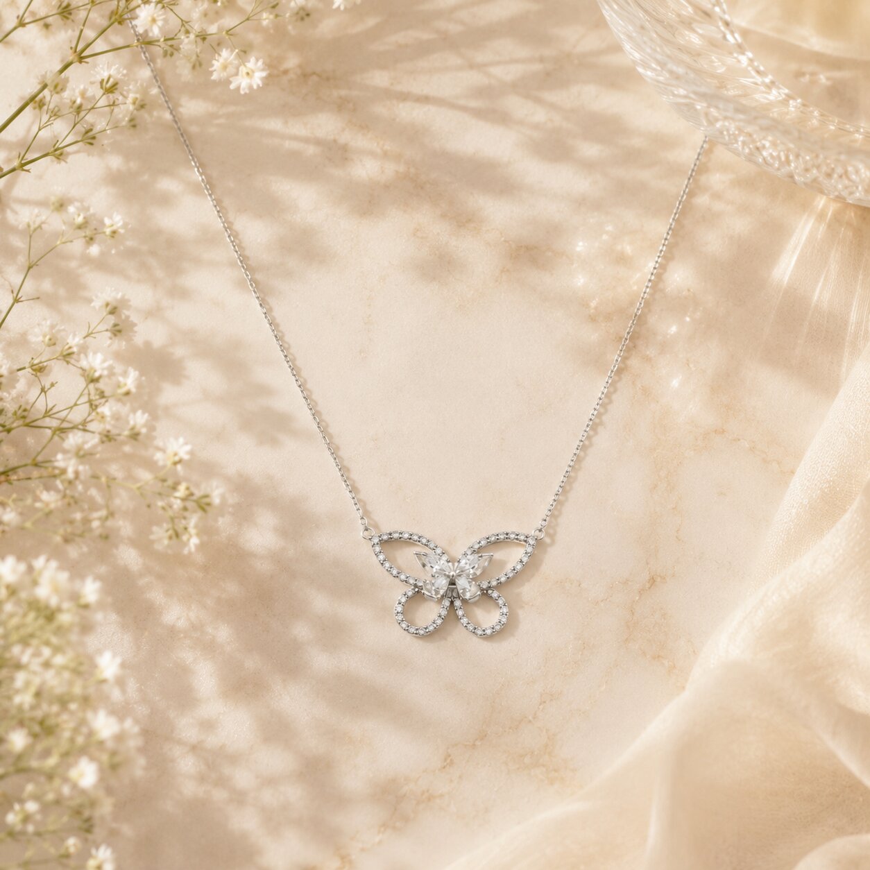 Drift Diamond Pendant and Chain