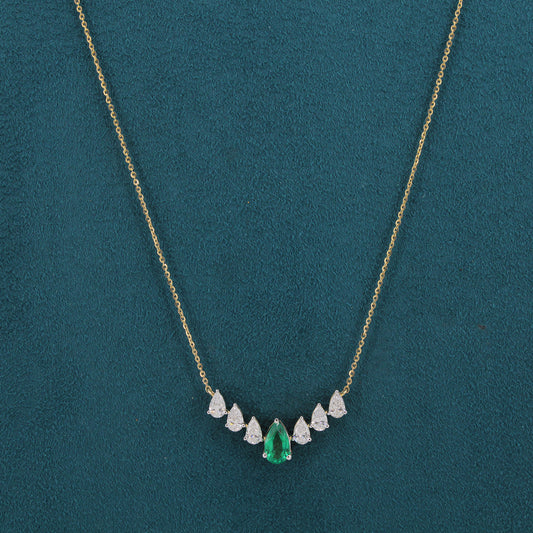 Seralya Drift Diamond Pendant and Chain