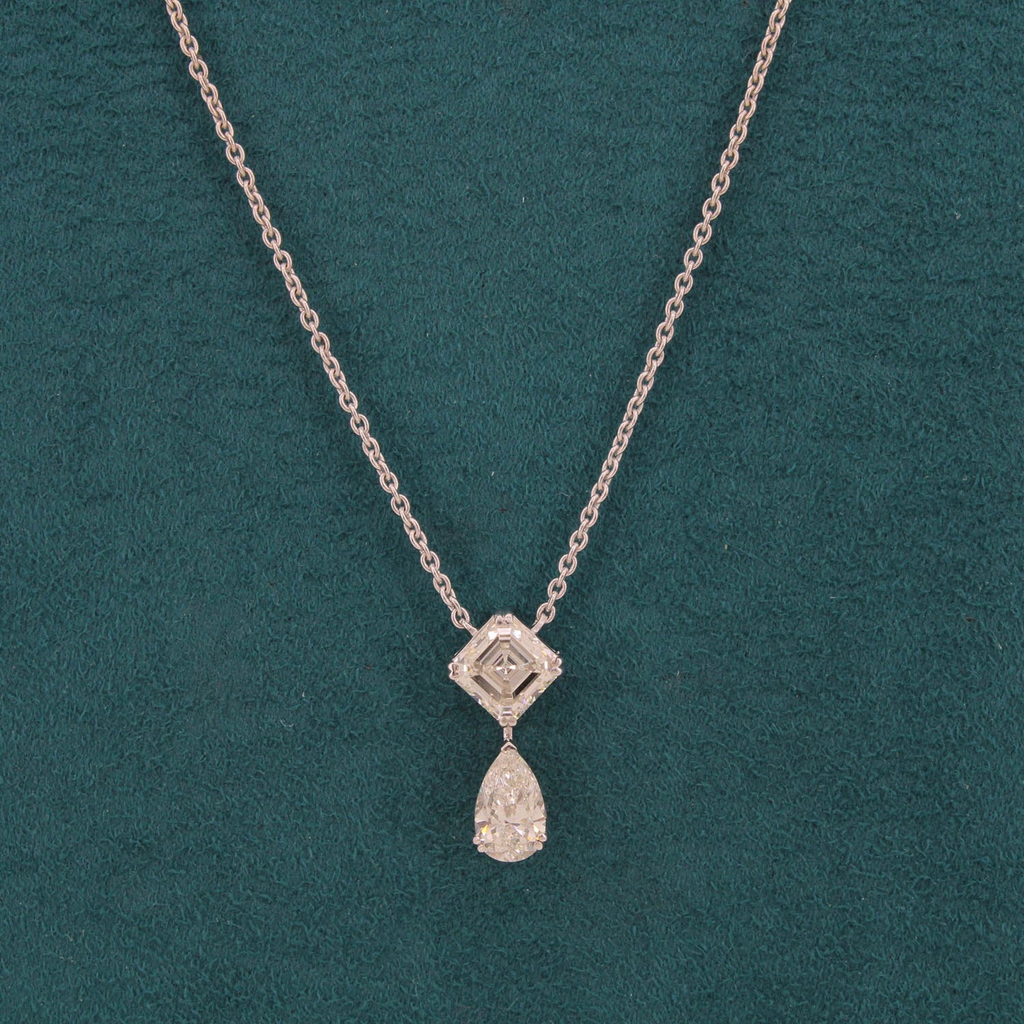 Veralis Twin Diamond Pendant and Chain