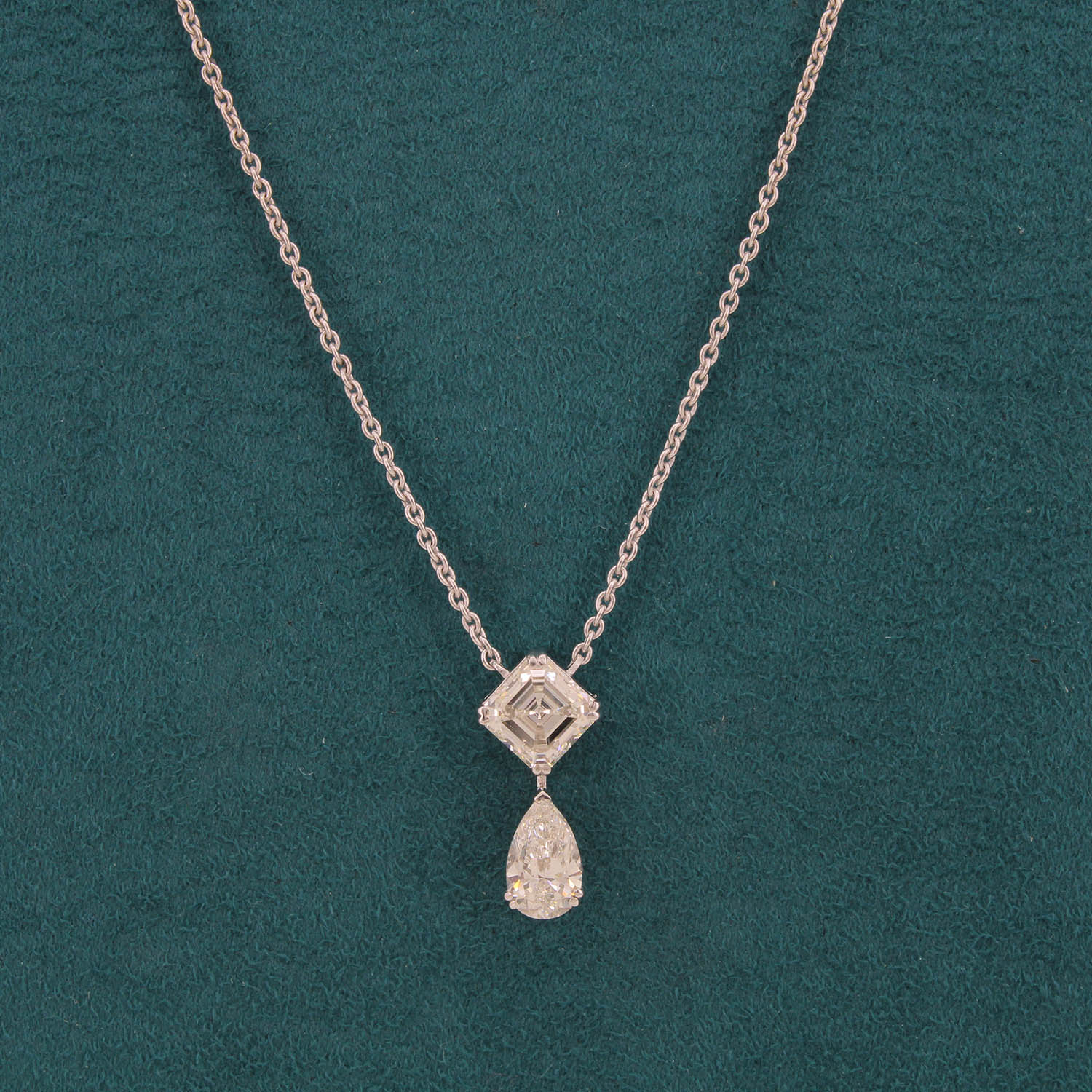 Veralis Twin Diamond Pendant and Chain